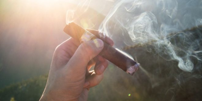 Cigar outside the cigar shop