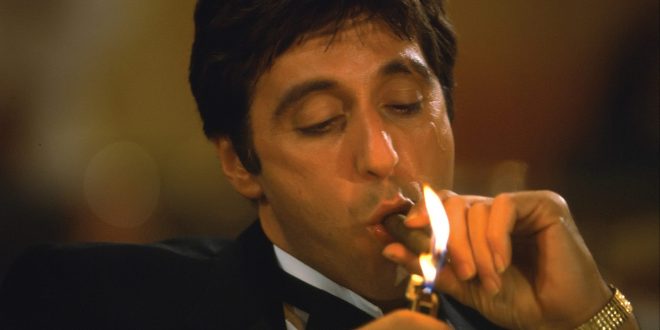 Al Pacino smokes a cigar