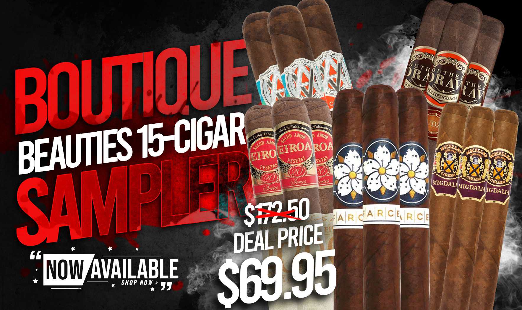 Boutique Beauties 15-Cigar Sampler