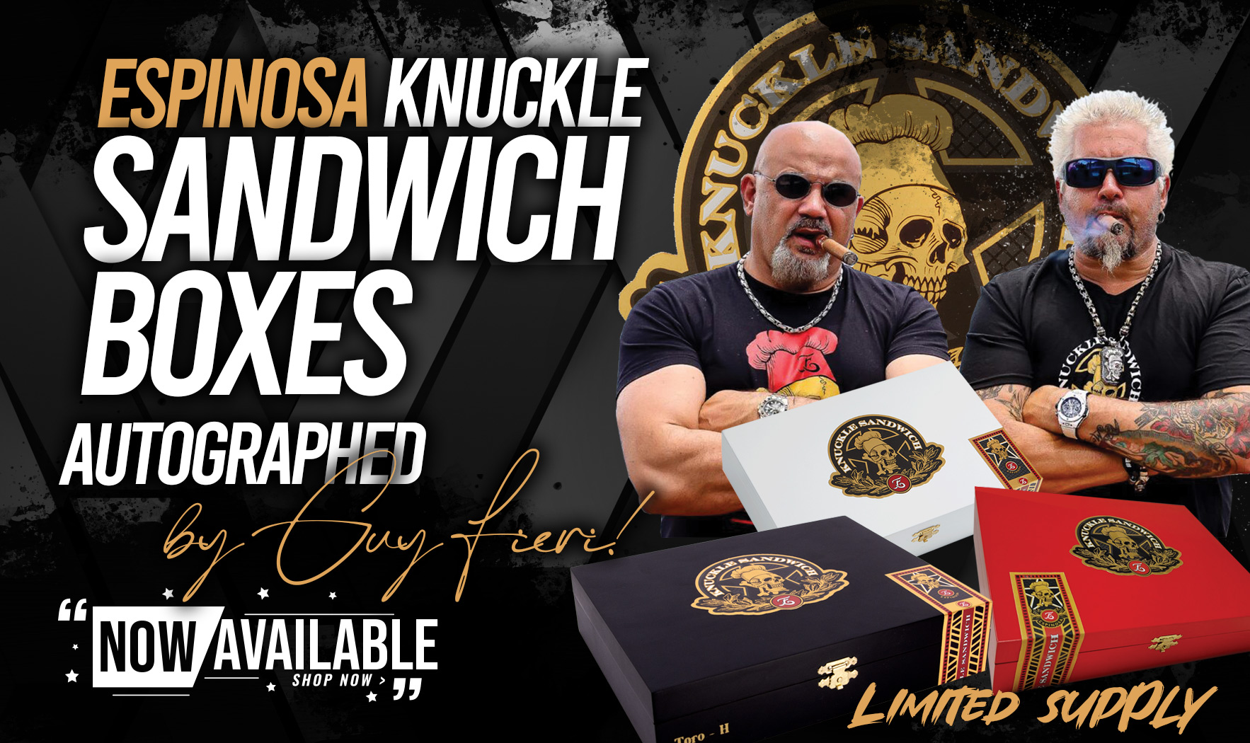Espinosa Knuckle Sandwich Boxes - Autographed by Guy Fieri