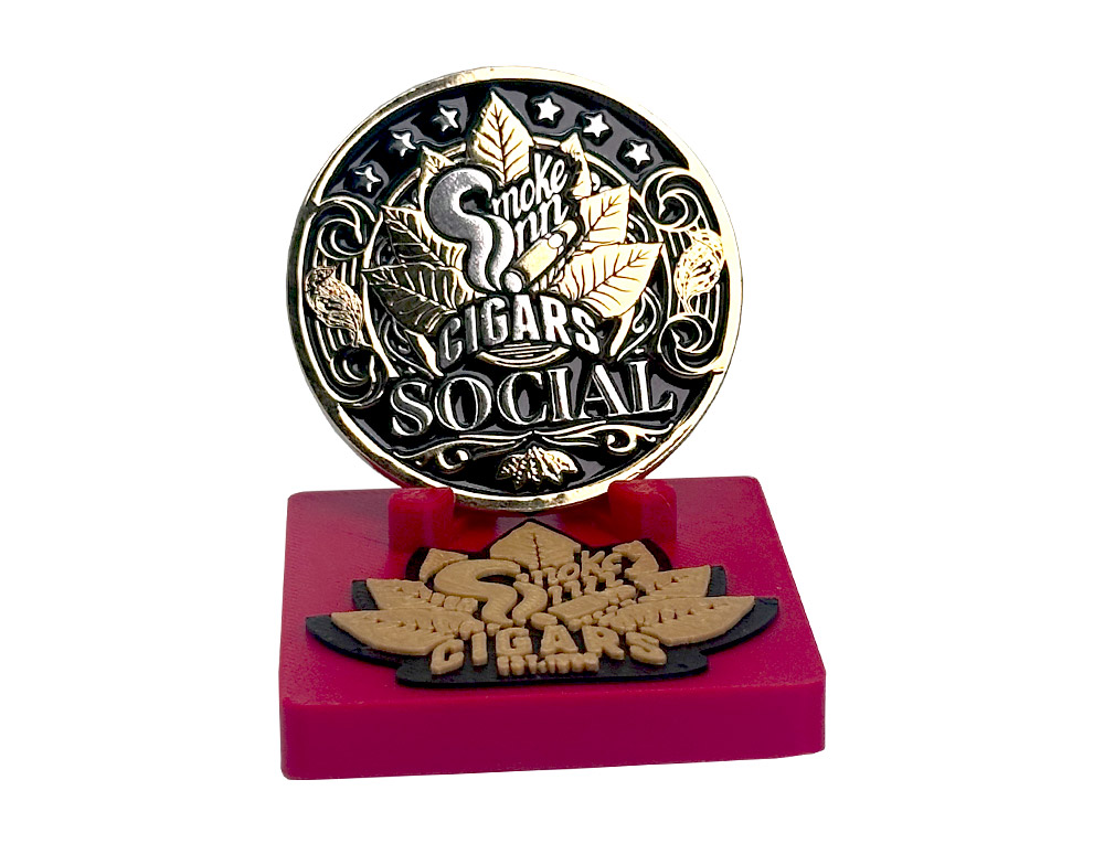 Smoke Inn Challenge Coin Holder