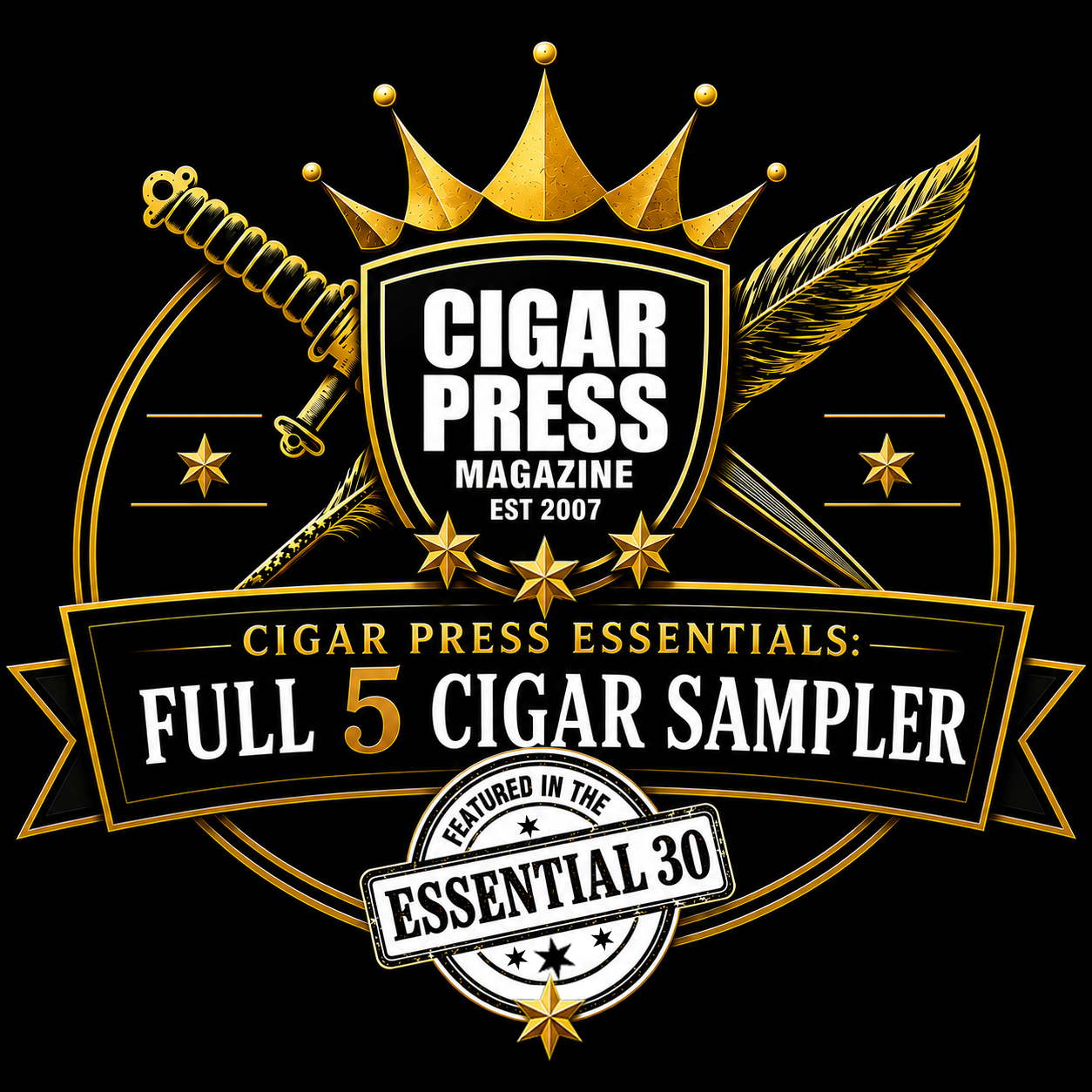 Cigar Press Essentials: Full 5 Cigar Sampler