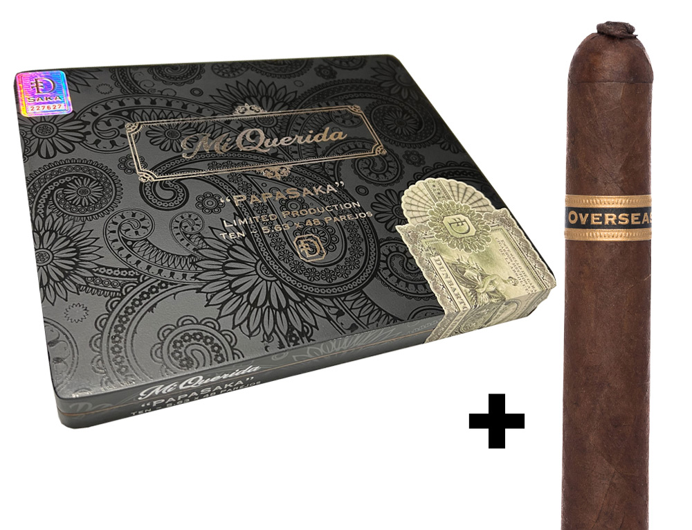 Mi Querida Black PapaSaka Corona Gorda Box + Single Overseas No.1 - SOS 2025