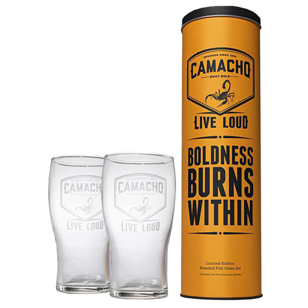 Camacho Branded Pint Glass Set