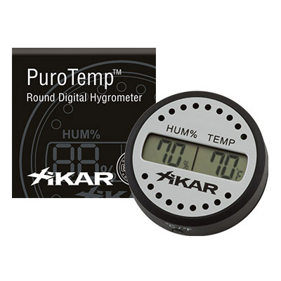 Xikar Adjustable Round Digital Hygrometer
