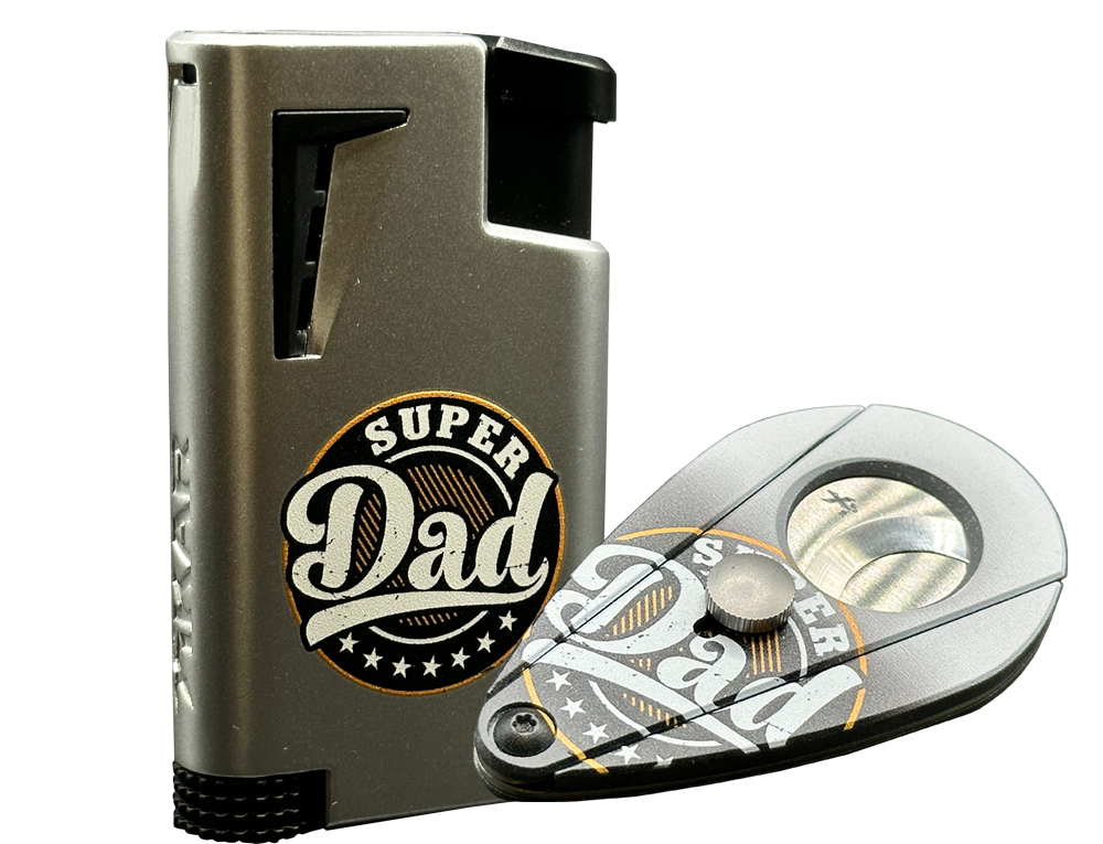 "Super Dad" Xikar Cutter & Lighter Set