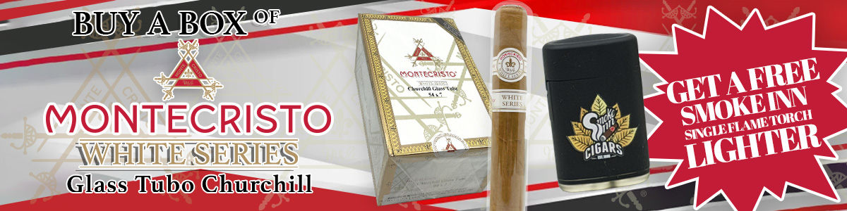 Montecristo White Label Churchill Glass Tube SI Exclusive Promo