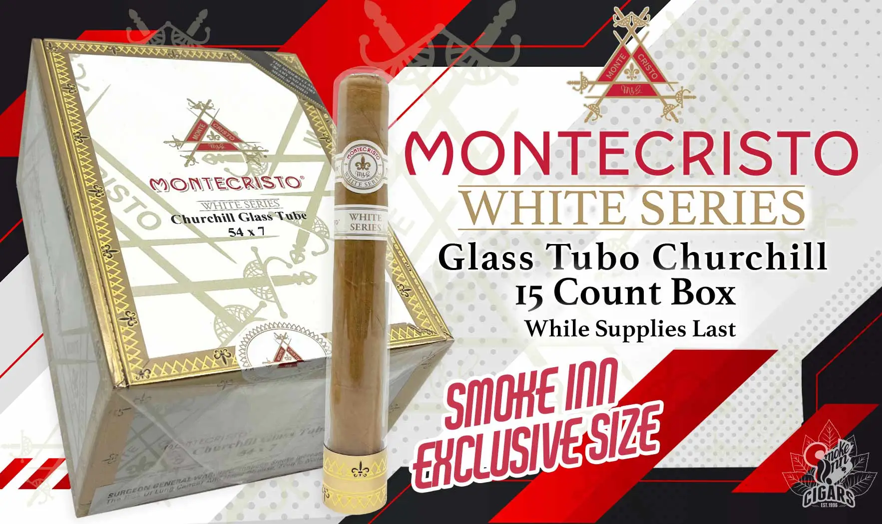 Montecristo White Label Churchill Glass Tube SI Exclusive