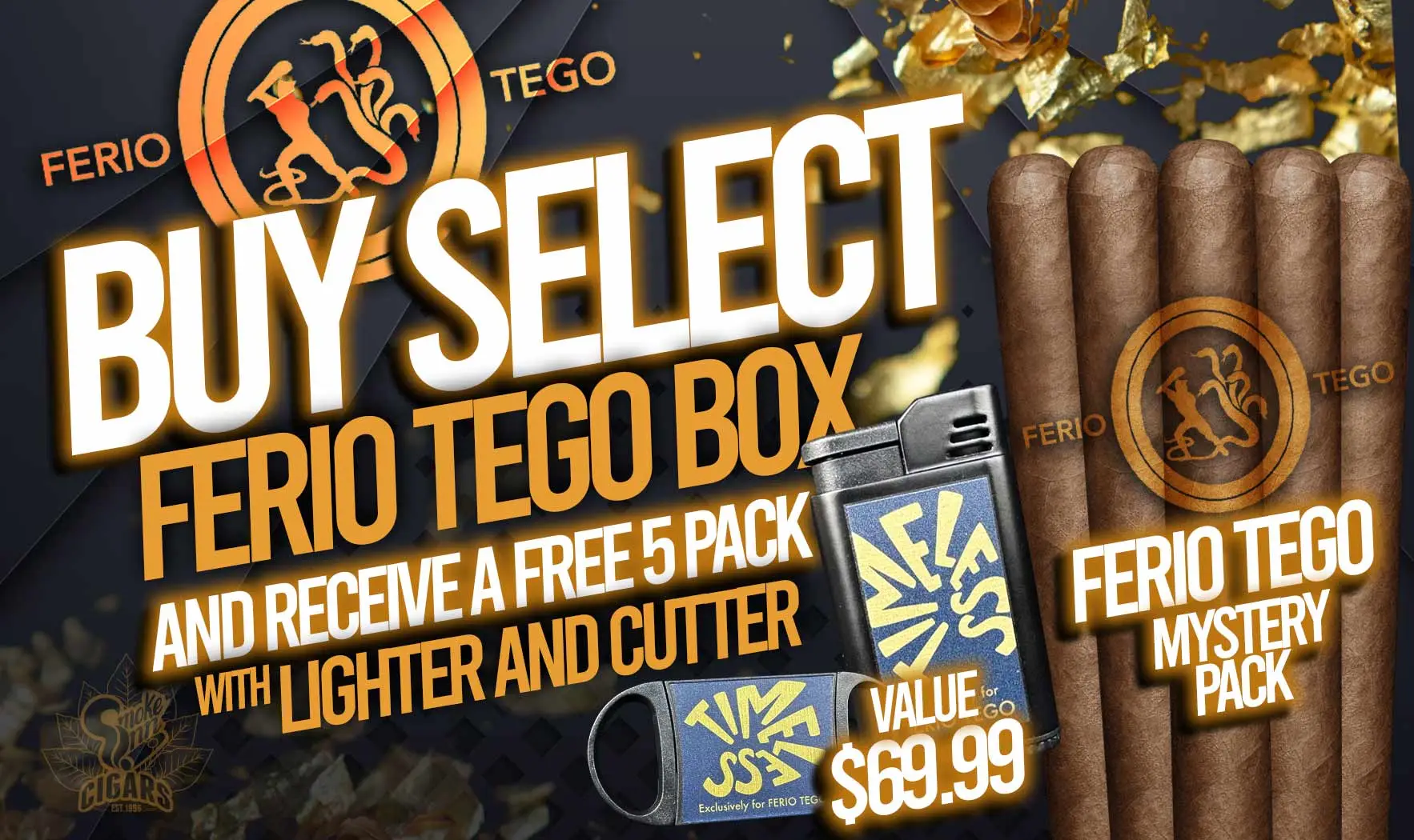Ferio Tego Cutter Lighter Sampler Promo