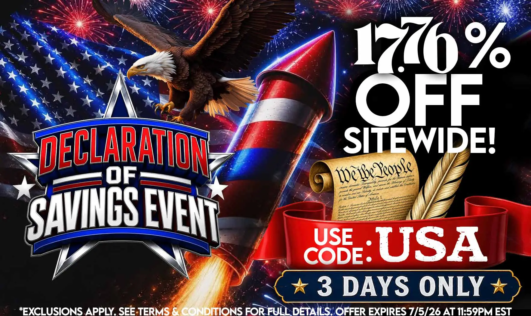 July 4th Sitewide