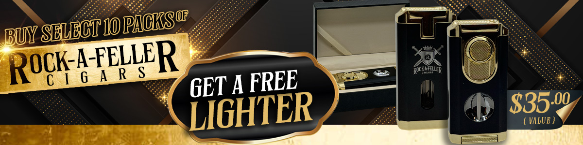 FREE Rock-A-Feller Torch Lighter with V-Cutter