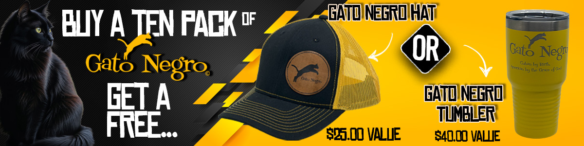FREE El Gato Negro Hat or Tumbler